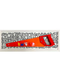 Andrea Van der Hoeven, saw Keith Haring, peinture - Galerie de vente et d’achat d’art contemporain en ligne Artalistic