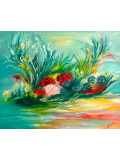 Pascale Vallée, Fantasia aquatique, peinture - Galerie de vente et d’achat d’art contemporain en ligne Artalistic