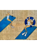 Fred Radenen, Plongeoirs bleus, peinture - Galerie de vente et d’achat d’art contemporain en ligne Artalistic