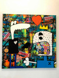 Pauline Salvan, Hector et Gustave, peinture - Galerie de vente et d’achat d’art contemporain en ligne Artalistic