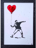 VL, Ballon heart skull, peinture - Galerie de vente et d’achat d’art contemporain en ligne Artalistic