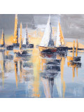 Michele Kaus, Les voiles I, peinture - Galerie de vente et d’achat d’art contemporain en ligne Artalistic