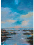 Fabien Renault, En bord de mer, peinture - Galerie de vente et d’achat d’art contemporain en ligne Artalistic