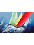Dany Soyer, Les grandes voiles, peinture - Galerie de vente et d’achat d’art contemporain en ligne Artalistic