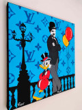 Fov, Chaplin and a friend, peinture - Galerie de vente et d’achat d’art contemporain en ligne Artalistic