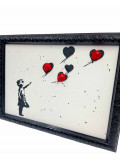 VL, Banksy skull ballon coeur, peinture - Galerie de vente et d’achat d’art contemporain en ligne Artalistic