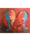 Dany Soyer, En couple, peinture - Galerie de vente et d’achat d’art contemporain en ligne Artalistic