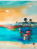 Marie-Line Robert, Bateaux, peinture - Galerie de vente et d’achat d’art contemporain en ligne Artalistic