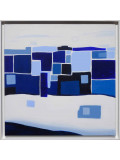 Sylvie B, Déambulation bleue, peinture - Galerie de vente et d’achat d’art contemporain en ligne Artalistic