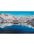 Patrick Pradier, Le lac blanc, peinture - Galerie de vente et d’achat d’art contemporain en ligne Artalistic