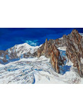 Patrick Pradier, le grand capucin sur son glacier, peinture - Galerie de vente et d’achat d’art contemporain en ligne Artalistic