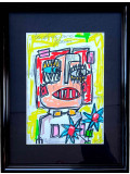 Volt, La diva aux fleurs, peinture - Galerie de vente et d’achat d’art contemporain en ligne Artalistic