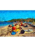 Jean-Louis Bouzou, A la plage, photo - Galerie de vente et d’achat d’art contemporain en ligne Artalistic