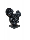VL, Mickey skull black, sculpture - Galerie de vente et d’achat d’art contemporain en ligne Artalistic