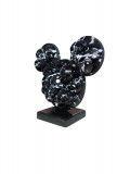 VL, Mickey skull black, sculpture - Galerie de vente et d’achat d’art contemporain en ligne Artalistic