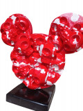 VL, Mickey skull, sculpture - Galerie de vente et d’achat d’art contemporain en ligne Artalistic