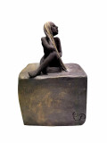 Cécile P, Songeuse, Sculpture - Galerie de vente et d’achat d’art contemporain en ligne Artalistic