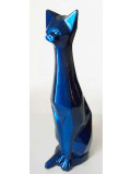 Christian Choquet, Grand chat bleu, sculpture - Galerie de vente et d’achat d’art contemporain en ligne Artalistic