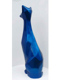 Christian Choquet, Grand chat bleu, sculpture - Galerie de vente et d’achat d’art contemporain en ligne Artalistic
