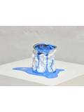 Yannick Bouillault, Le vieux pot de peinture bleu, sculpture - Galerie de vente et d’achat d’art contemporain en ligne Artalistic
