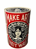 Guillaume Anthony, Baril tribute to Obey, sculpture - Galerie de vente et d’achat d’art contemporain en ligne Artalistic