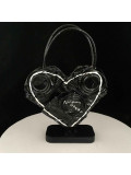 Norman Gekko, Crushed heart shape Chanel bag, sculpture - Galerie de vente et d’achat d’art contemporain en ligne Artalistic