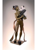 Béatrice Bissara, Mimiko et le Panda, sculpture - Galerie de vente et d’achat d’art contemporain en ligne Artalistic