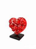 VL, Heart skull, sculpture - Galerie de vente et d’achat d’art contemporain en ligne Artalistic