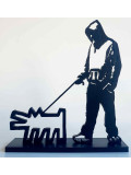 PyB, Dog Haring & Boy banksy, sculpture - Galerie de vente et d’achat d’art contemporain en ligne Artalistic