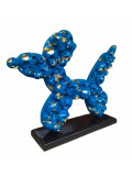 VL, Koonsskull blue, sculpture - Galerie de vente et d’achat d’art contemporain en ligne Artalistic