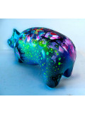 Priscilla Vettese, Hippopotame fluo pop, sculpture - Galerie de vente et d’achat d’art contemporain en ligne Artalistic