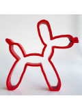 Spyddy, Chien Koons rouge, sculpture - Galerie de vente et d’achat d’art contemporain en ligne Artalistic