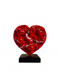 VL, heart skull, sculpture - Galerie de vente et d’achat d’art contemporain en ligne Artalistic