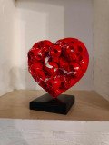 VL, heart skull, sculpture - Galerie de vente et d’achat d’art contemporain en ligne Artalistic