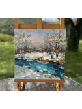 Oxypoint, Turquoise flow, peinture - Galerie de vente et d’achat d’art contemporain en ligne Artalistic