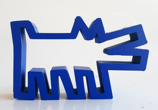 Mini chien Haring bleu