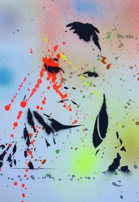 Kate MOSS pochoir