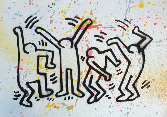 Dance Haring pochoir