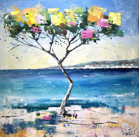Mediterranean landscape expressionist abstract # 01