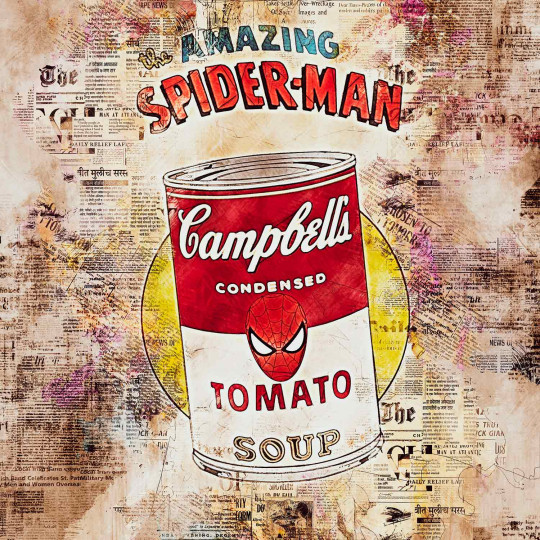 Campbell's soup tomato spider man