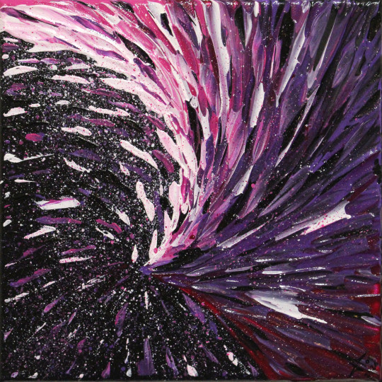 Éruption rose violette