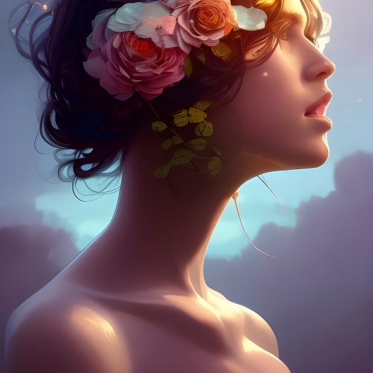 FILLE AUX FLEURS #4
