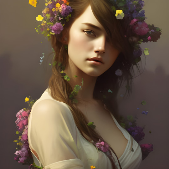FILLE AUX FLEURS #5