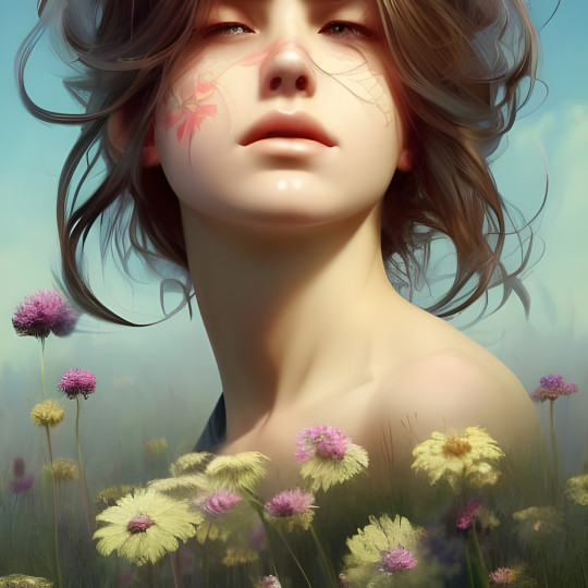 FILLE AUX FLEURS #6