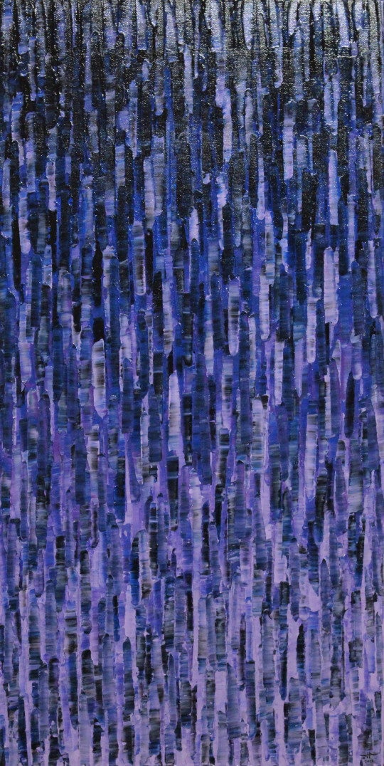 Matrice bleue lila