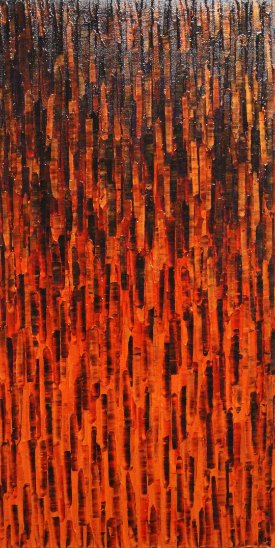 Matrice orange rouge