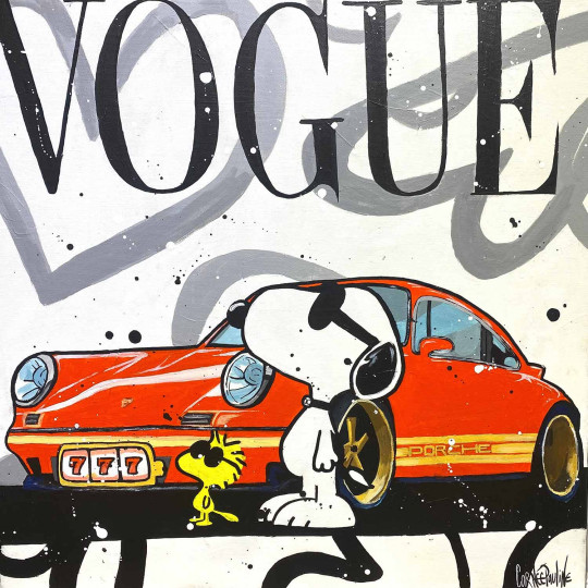 Snoopy et sa Porsche 911