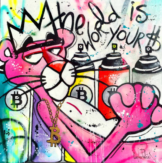 The Pink Panther likes the Bitcoins