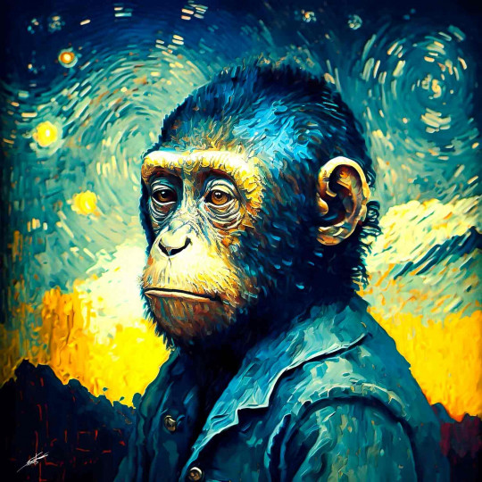 monkey By Van gogh