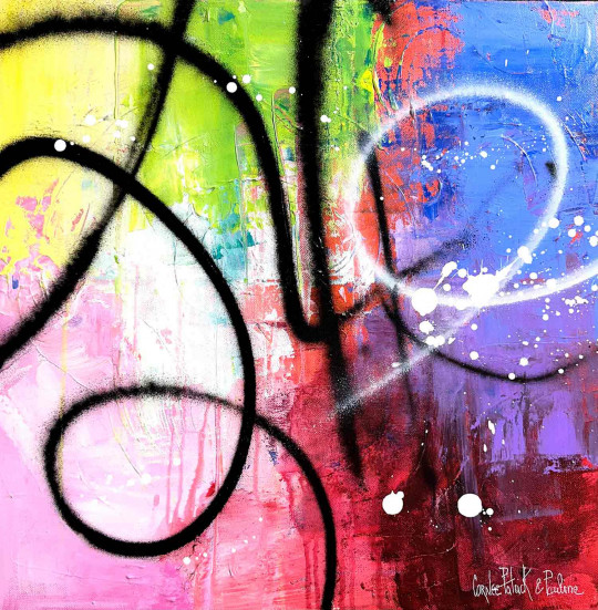 Abstract graffiti life